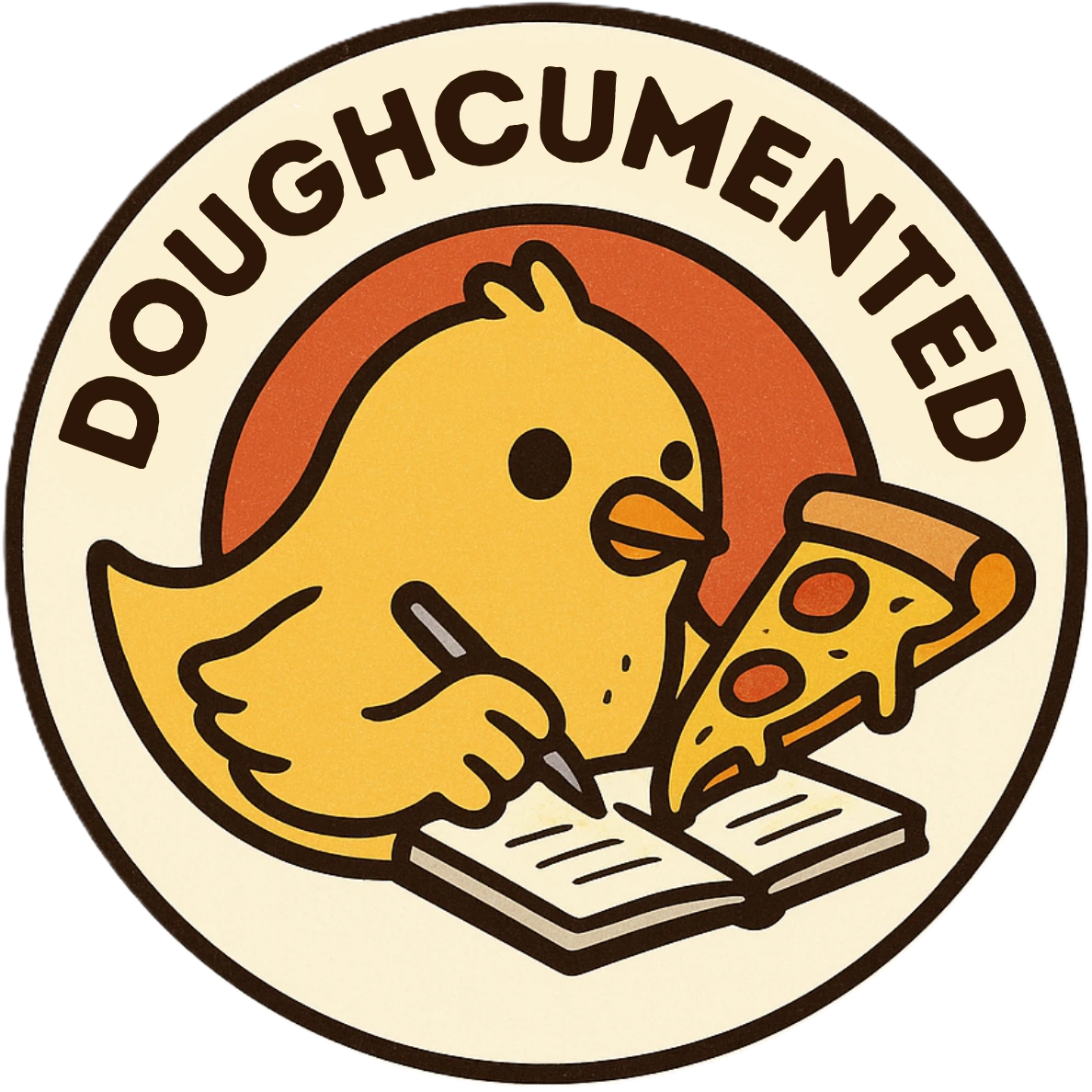 Doughcumented circular logo